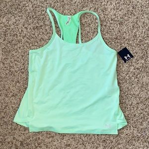 Under Armour Heatgear Tank NWT. Sz Med, Mint Green